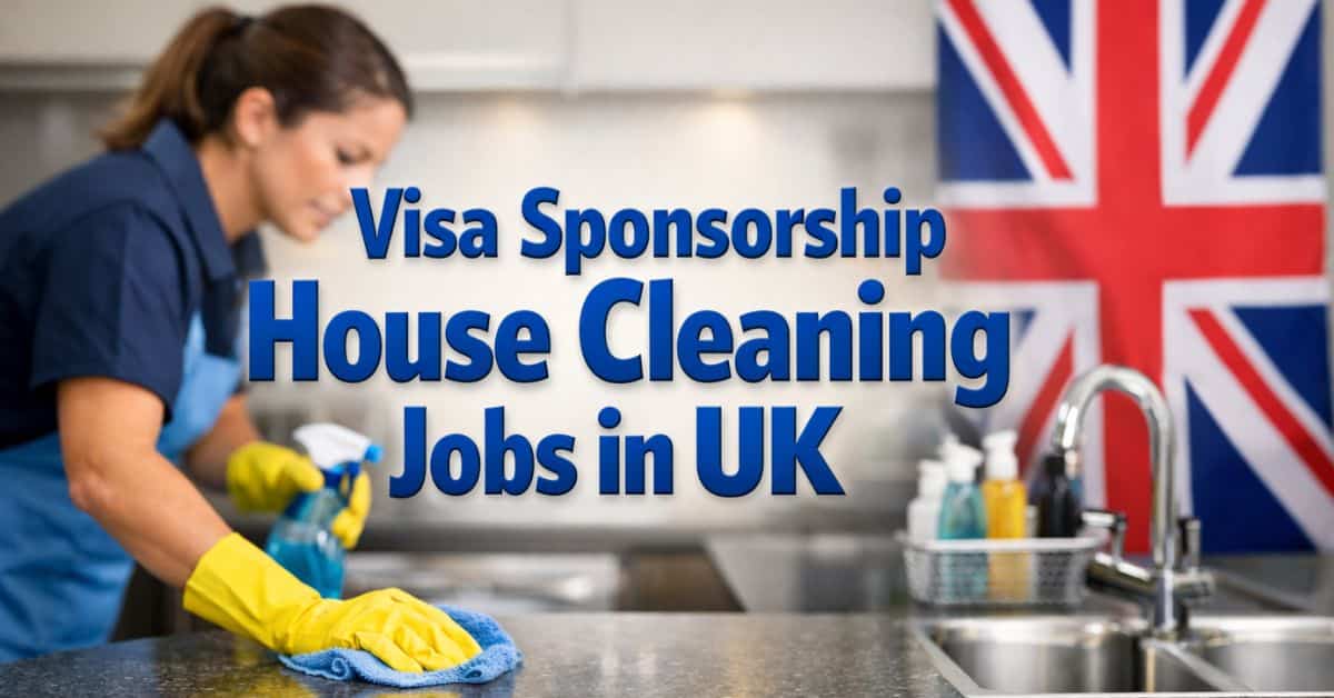 Visa Sponsorship House Cleaning Jobs in UK