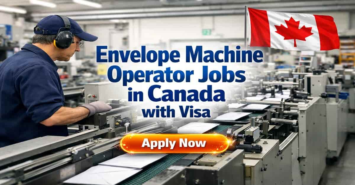 Envelope Machine Operator Jobs in Canada with Visa