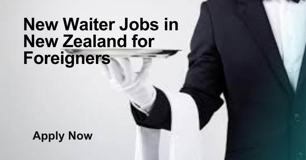 New Waiter Jobs in New Zealand for Foreigners