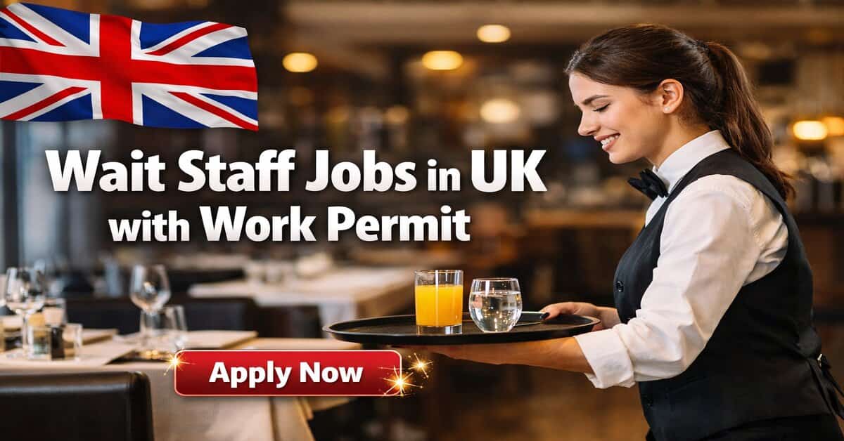 Wait Staff Jobs in UK with Work Permit