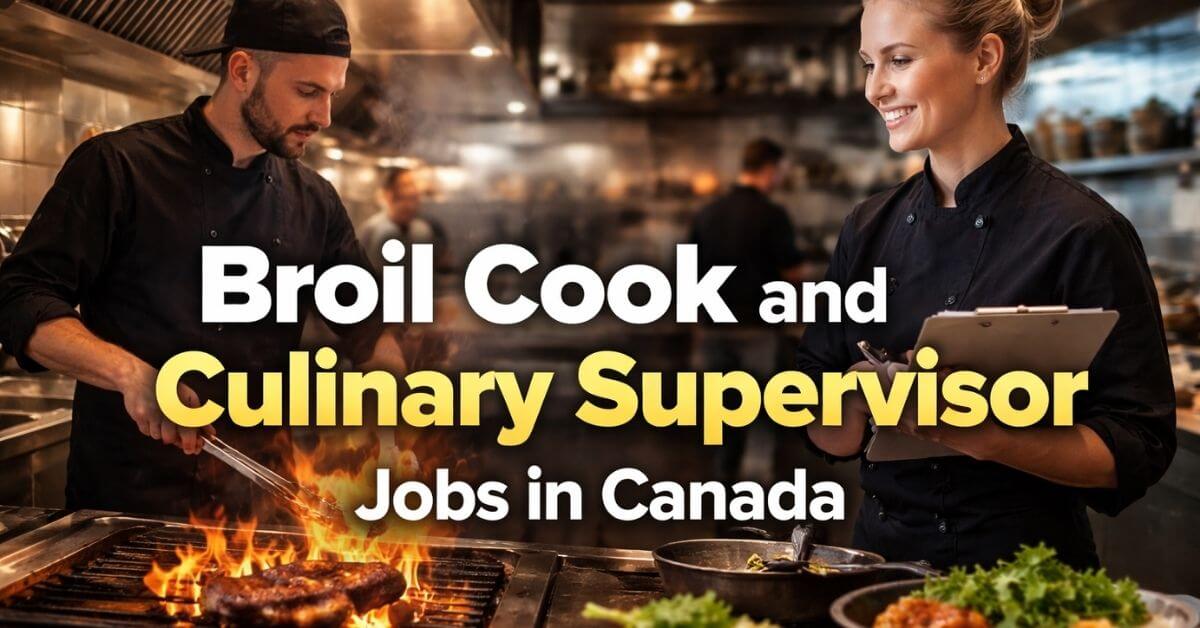 Broil Cook and Culinary Supervisor Jobs in Canada