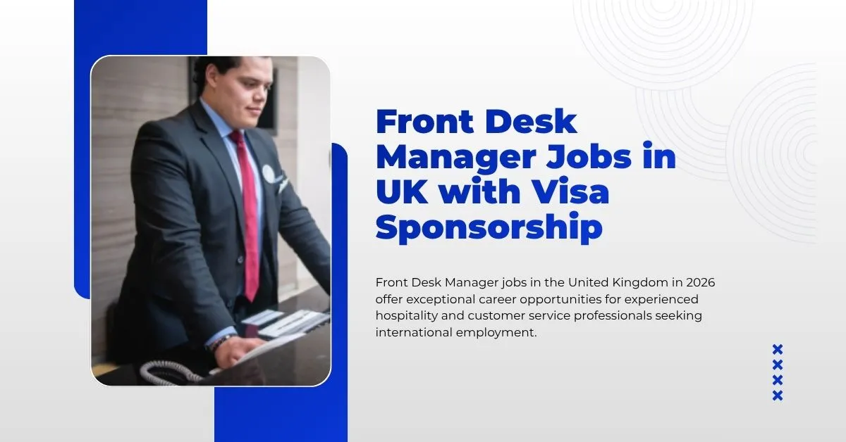 Front Desk Manager Jobs in UK