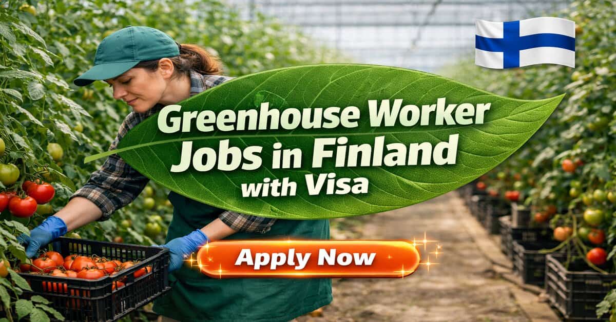 Greenhouse Worker Jobs in Finland with Visa