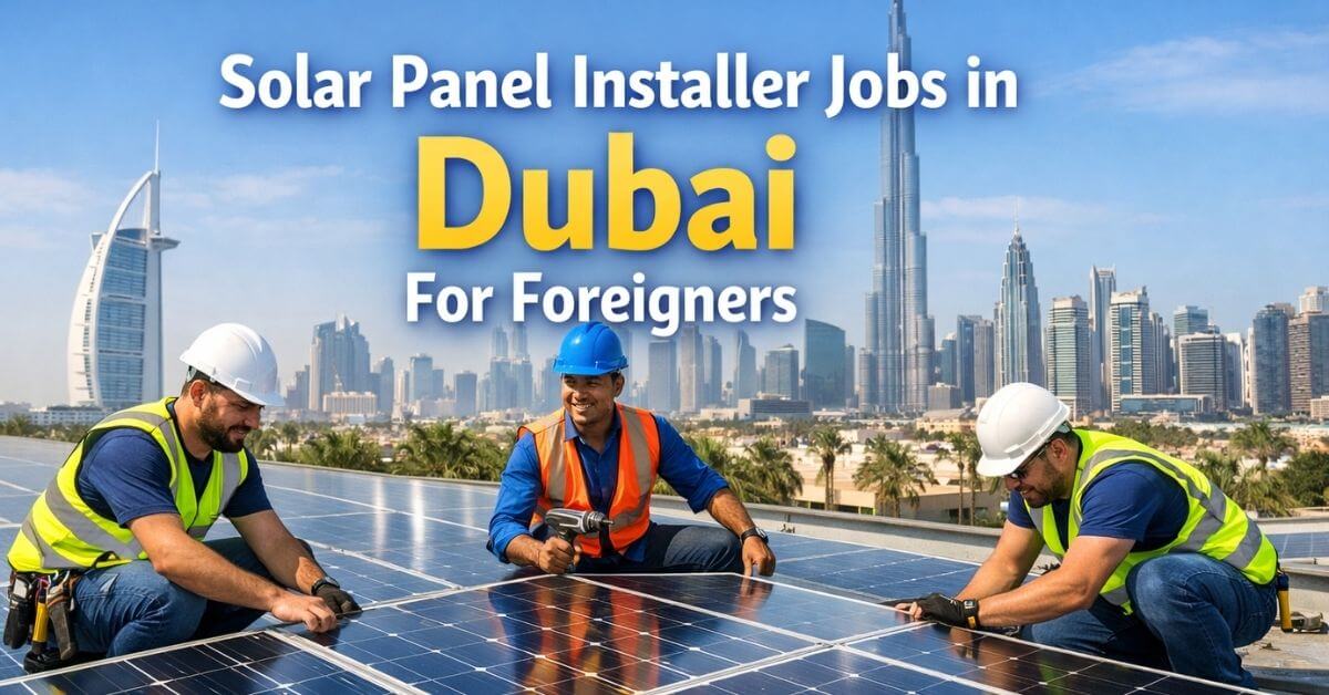 Solar Panel Installer Jobs in Dubai For Foreigners