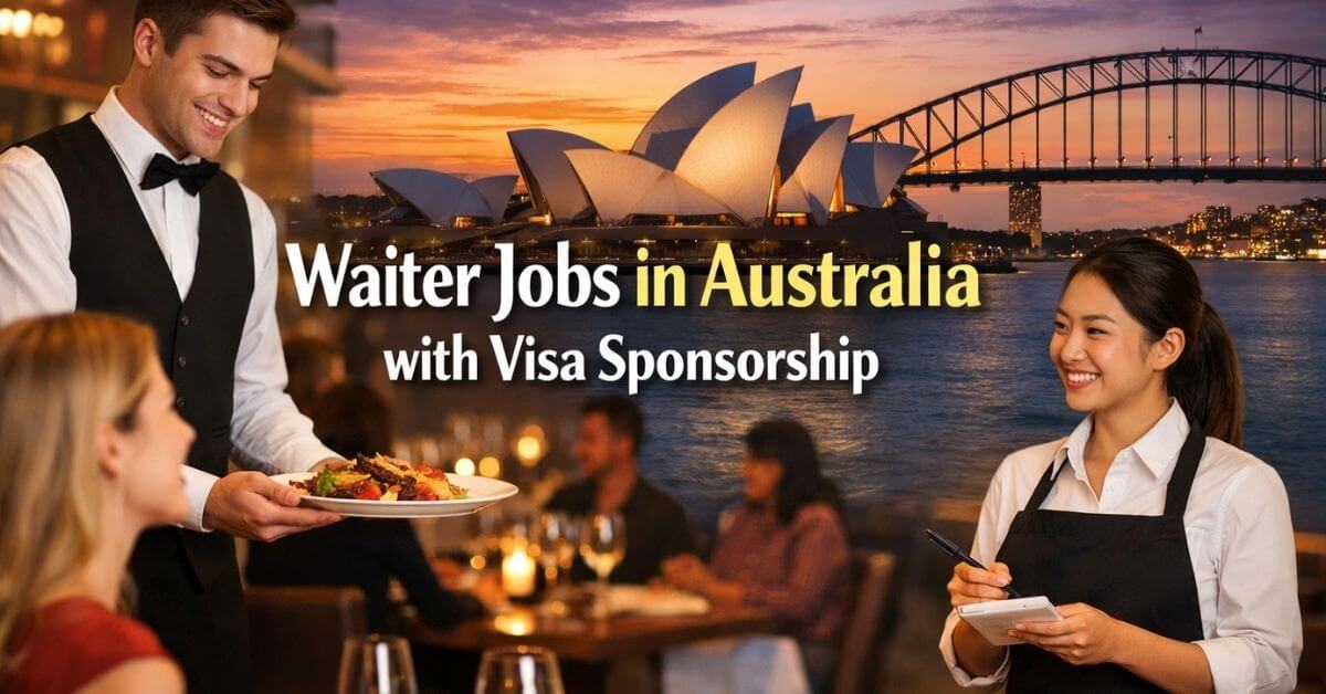Waiter Jobs in Australia with Visa Sponsorship