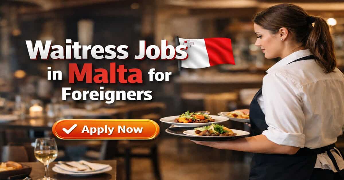 Waitress Jobs in Malta for Foreigners