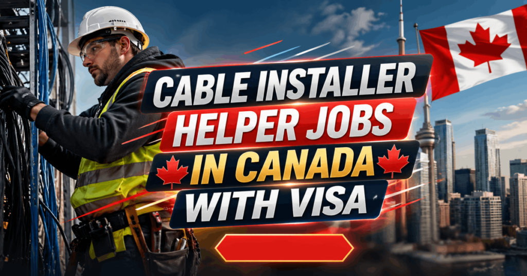Cable Installer Helper Jobs in Canada with Visa