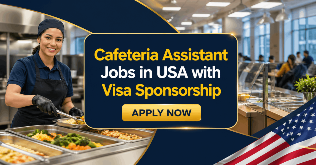 Cafeteria Assistant Jobs in USA with Visa Sponsorship
