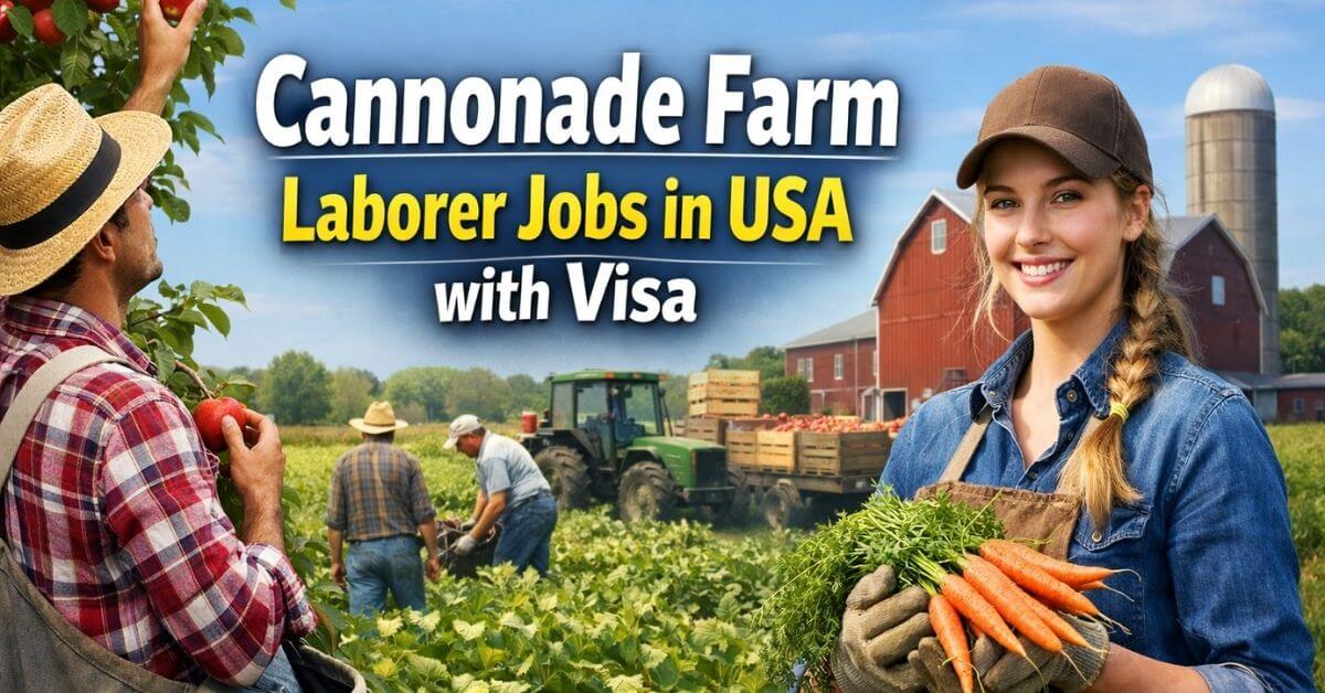 Cannonade Farm Laborer Jobs in USA with Visa