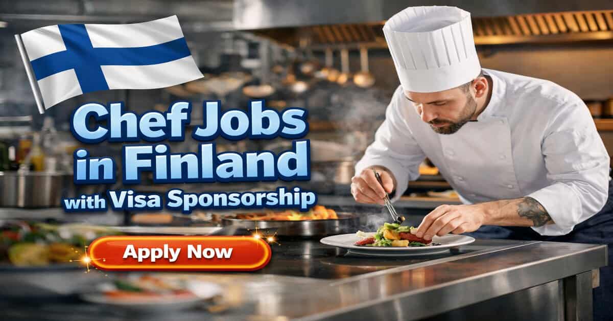 Chef Jobs in Finland with Visa Sponsorship