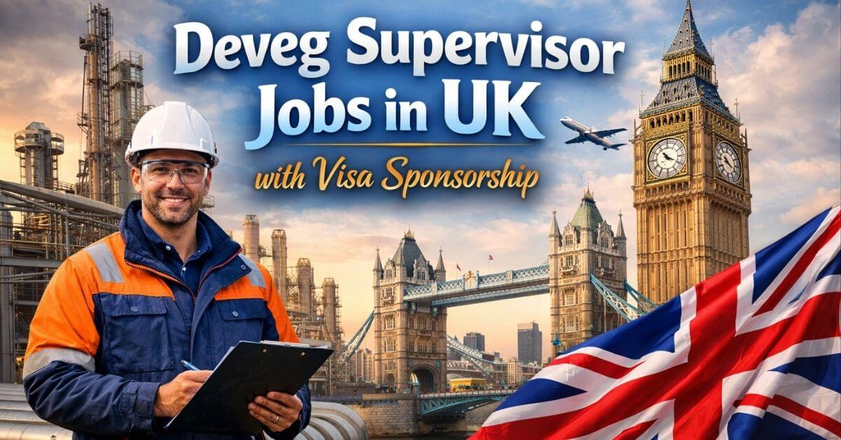Deveg Supervisor Jobs in UK with Visa Sponsorship