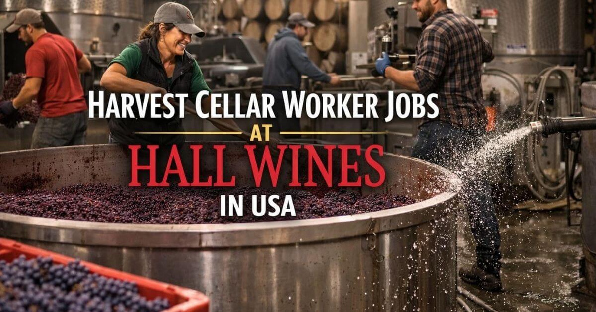 Harvest Cellar Worker Jobs at Hall Wines in USA