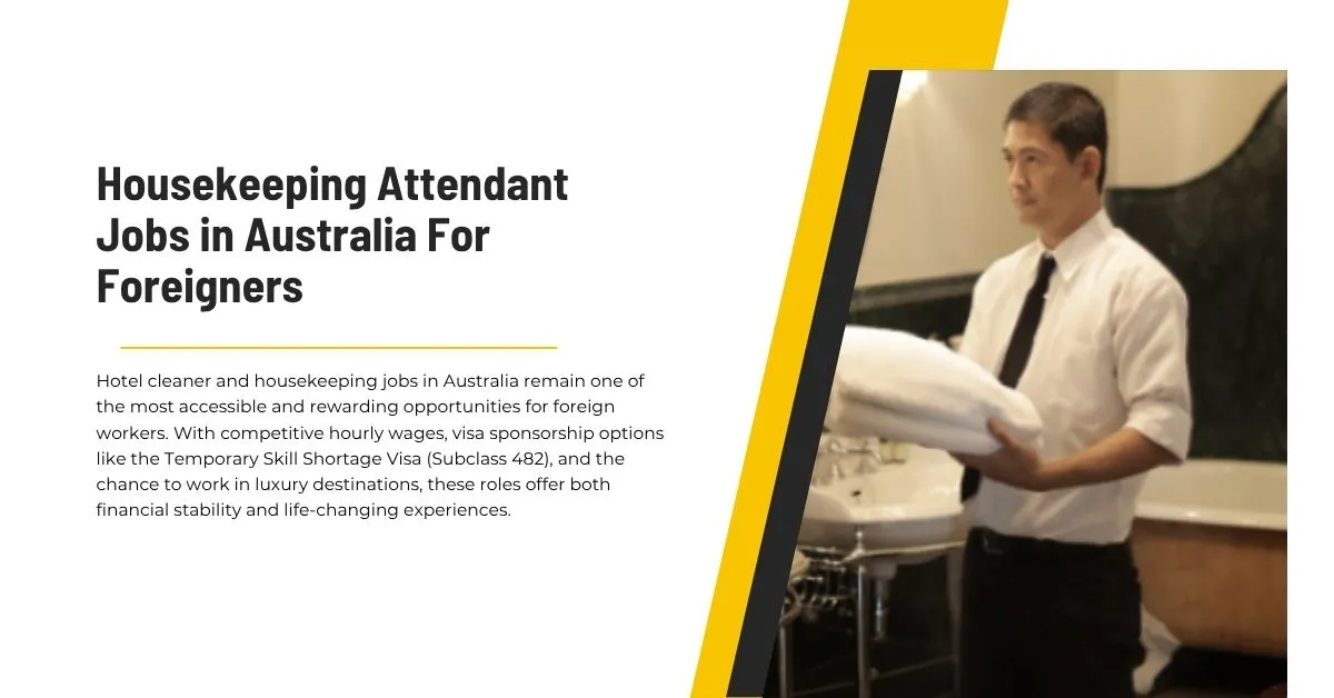 Housekeeping Attendant Jobs in Australia