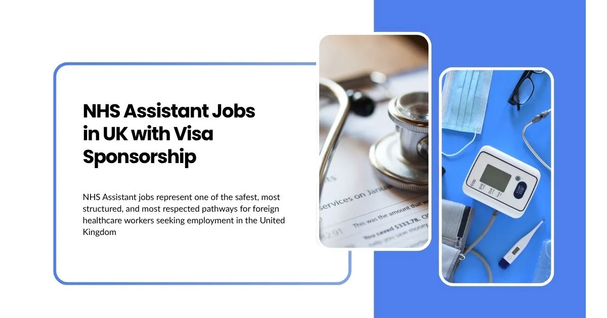 NHS Assistant Jobs in UK