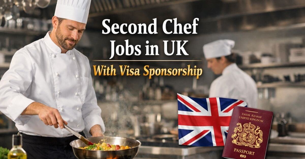 Second Chef Jobs in UK with Visa Sponsorship