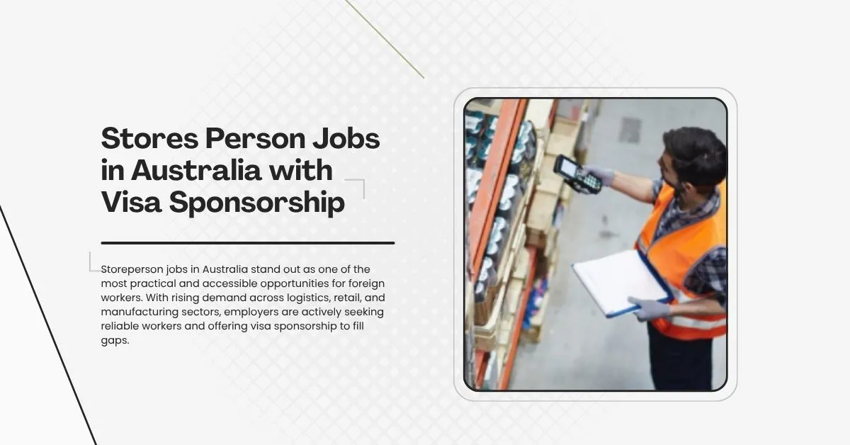 Stores Person Jobs in Australia