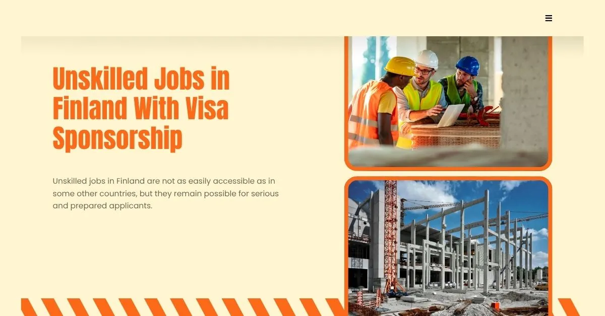 Unskilled Jobs in Finland