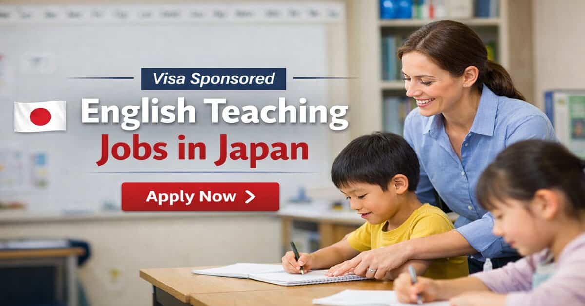 Visa Sponsored English Teaching Jobs in Japan