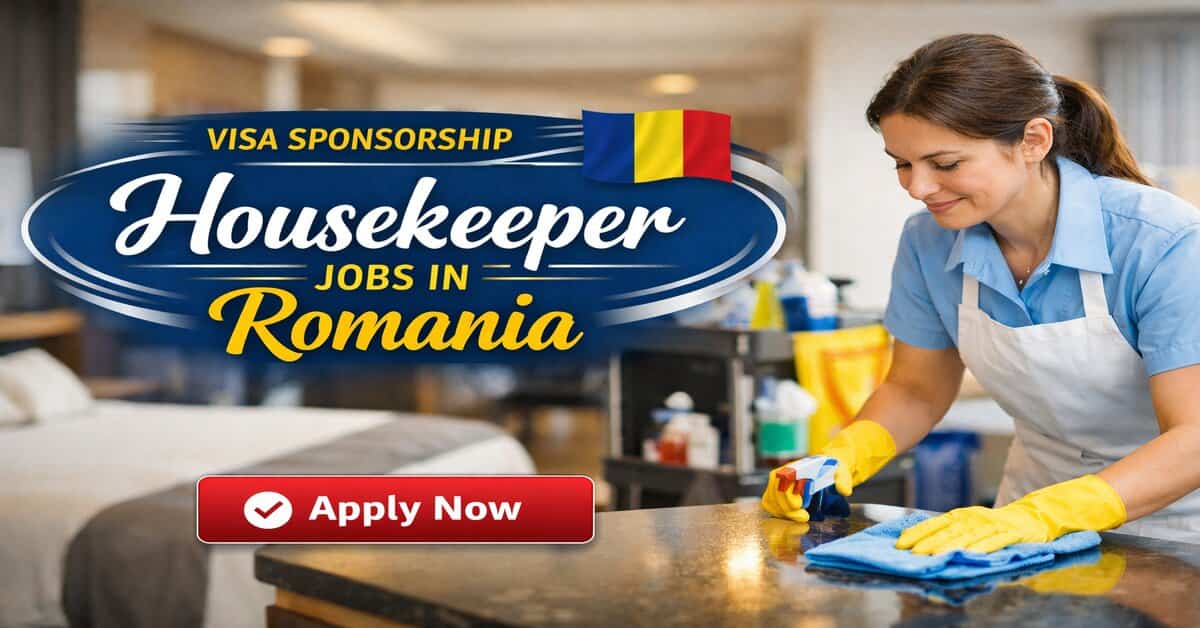 Visa Sponsorship Housekeeper Jobs in Romania