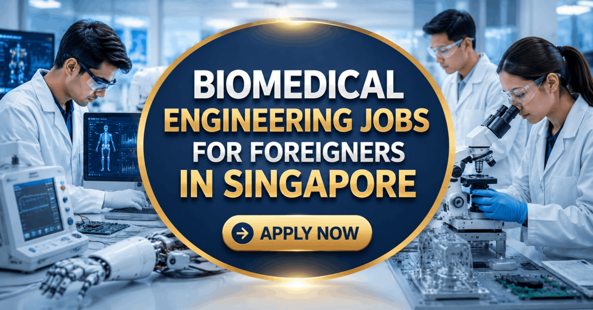 Biomedical Engineering Jobs For Foreigners in Singapore