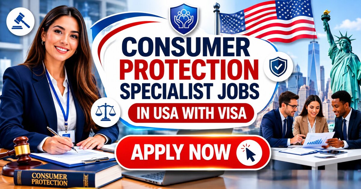 Consumer Protection Specialist Jobs in USA with Visa