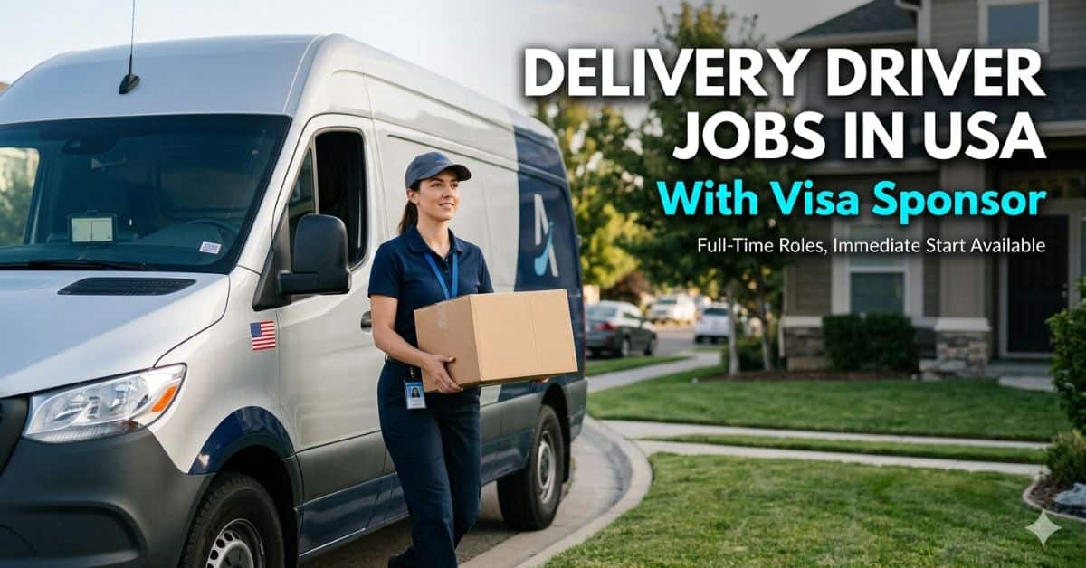 Delivery Driver Jobs in USA with Visa Sponsor