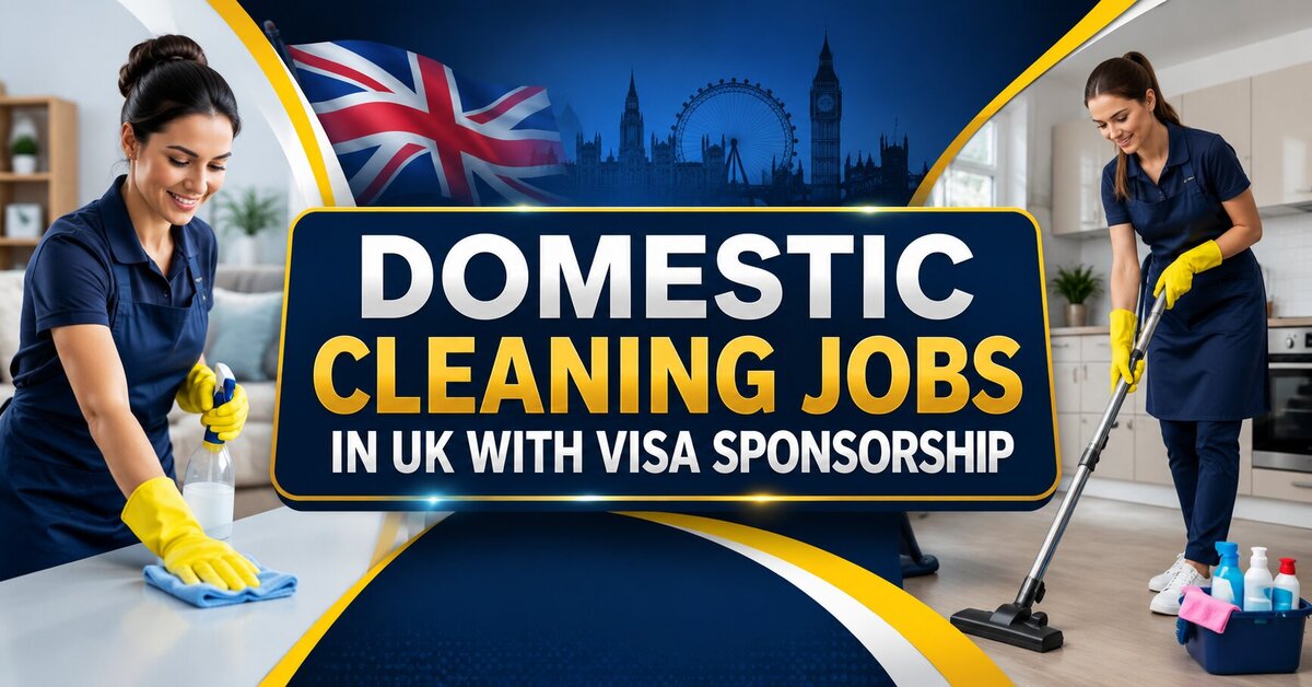 Domestic Cleaning Jobs in UK with Visa Sponsorship