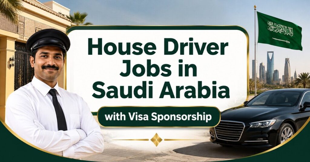 House Driver Jobs in Saudi Arabia with Visa Sponsorship