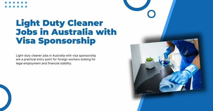 Light-Duty Cleaner Jobs in Australia