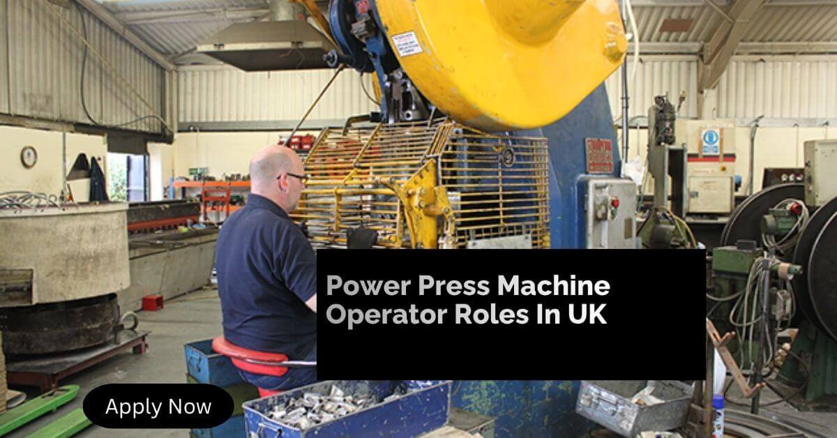Power Press Machine Operator Roles In UK (2)