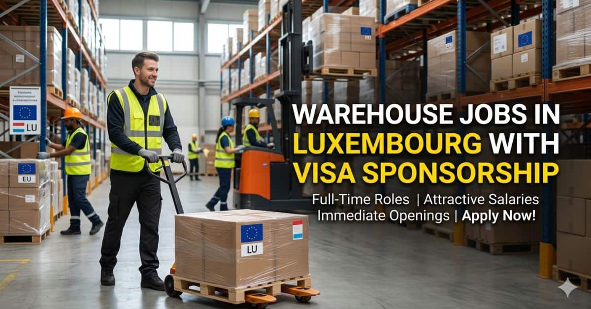 Warehouse Jobs in Luxembourg with Visa Sponsorship