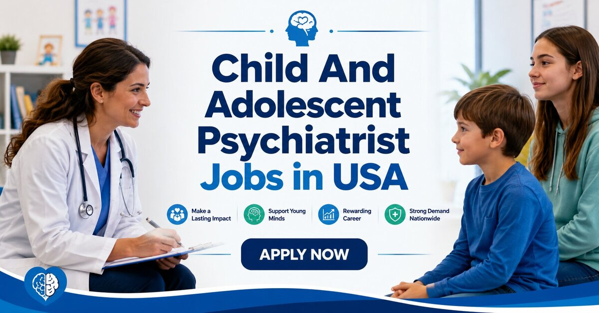 Child And Adolescent Psychiatrist Jobs in USA