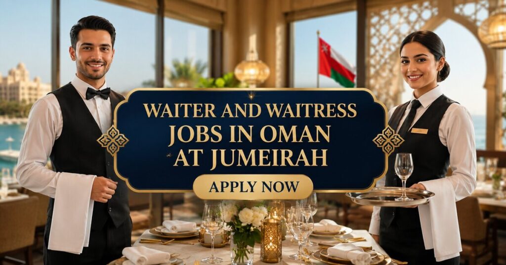 Waiter and Waitress Jobs in Oman at Jumeirah