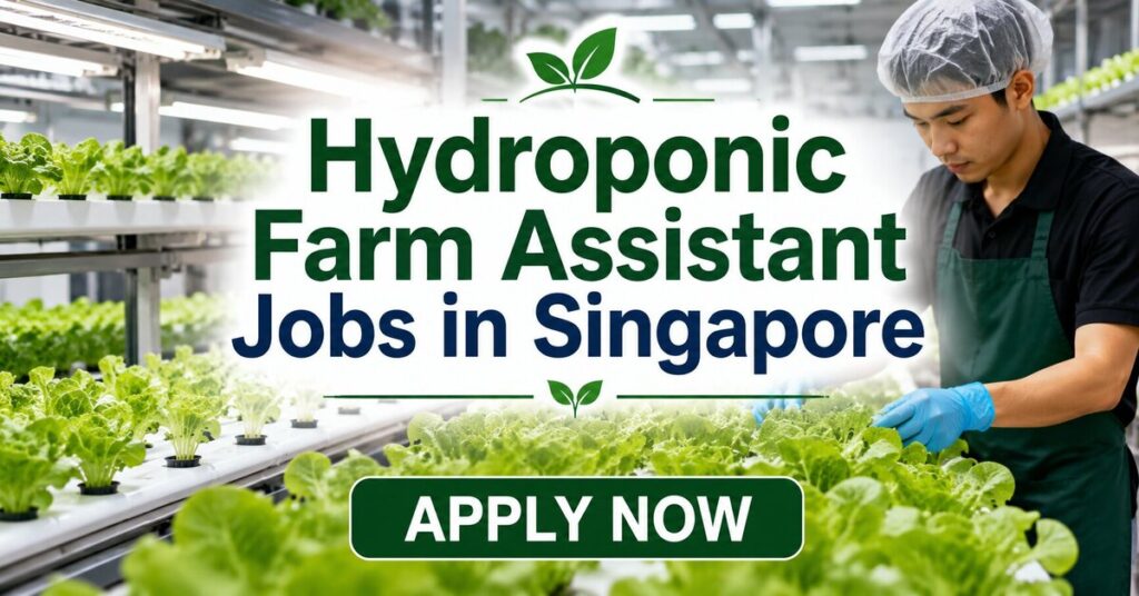 Hydroponic Farm Assistant Jobs in Singapore
