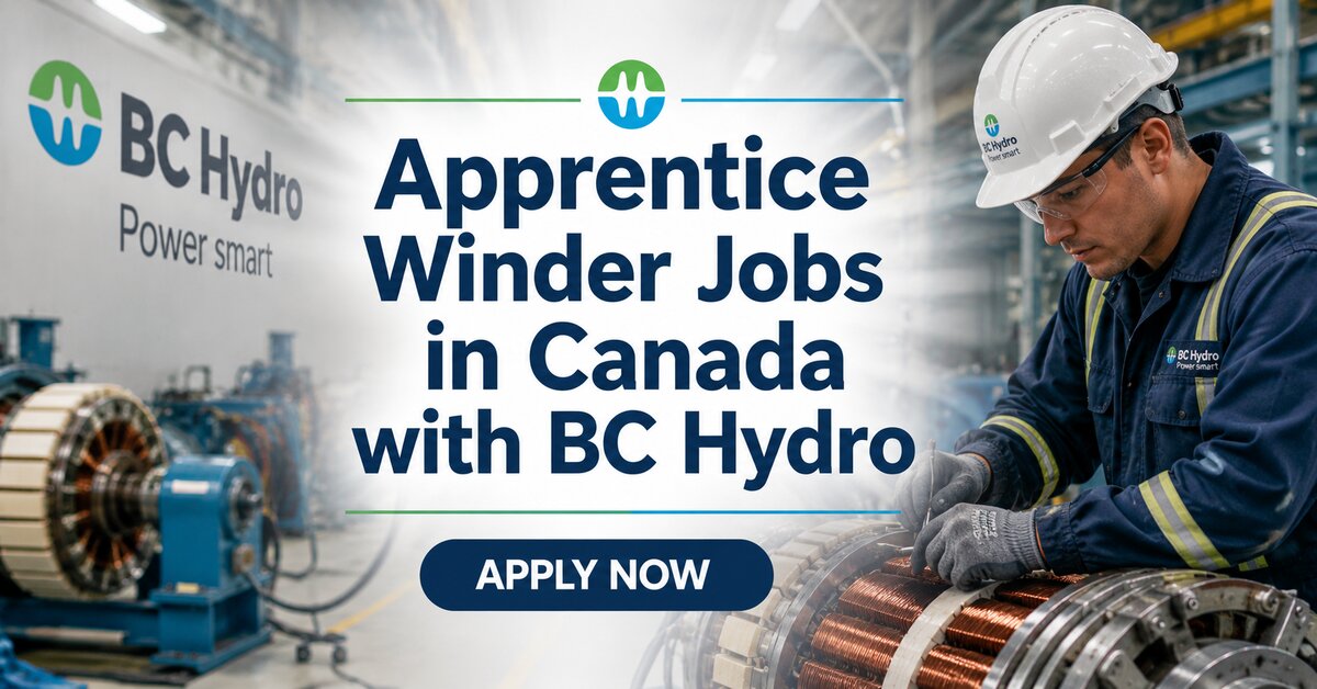 Apprentice Winder Jobs in Canada with BC Hydro